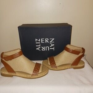 Naturalizer Women's‎ Brown Braided Flat Sandals Size 7